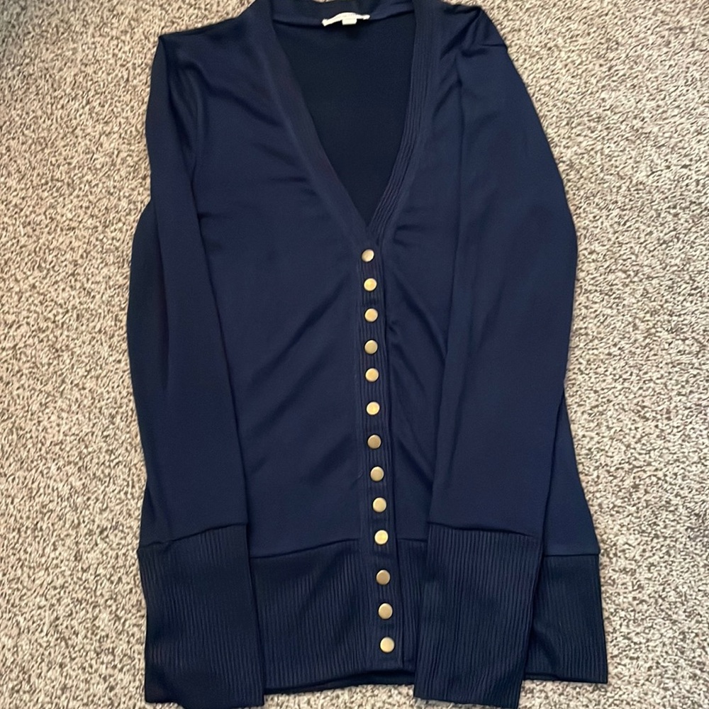 Blue cardigan